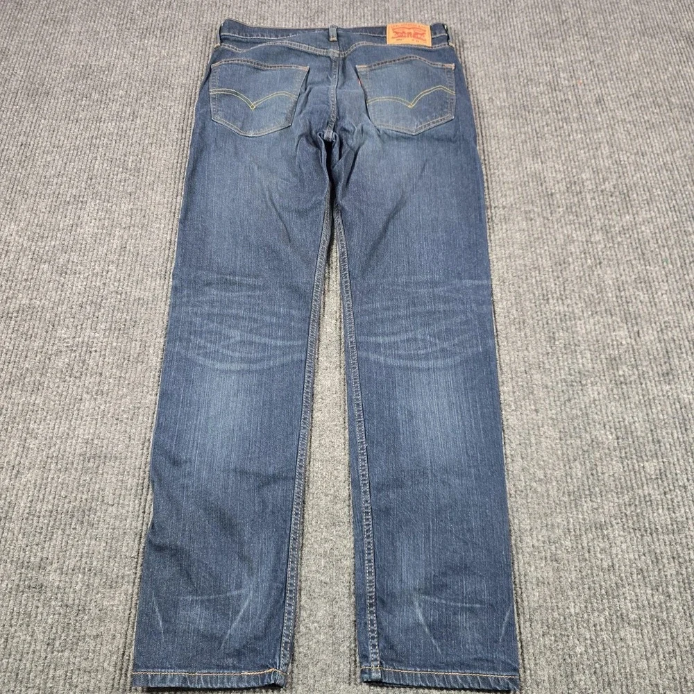 Levi's 502 Jeans Mens 34x34 Blue Regular Tapered Medium Wash Stretch Denim 32x31